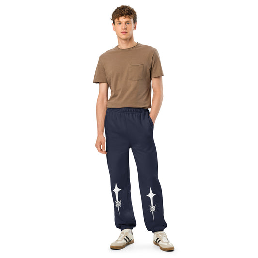 unisex heavyweight sweatpants navy front 68d8113ed9245