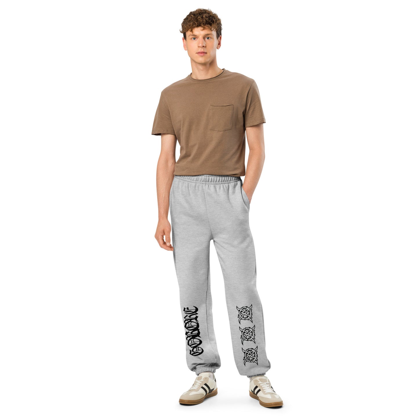 unisex heavyweight sweatpants athletic heather front 68d8145e15fe4