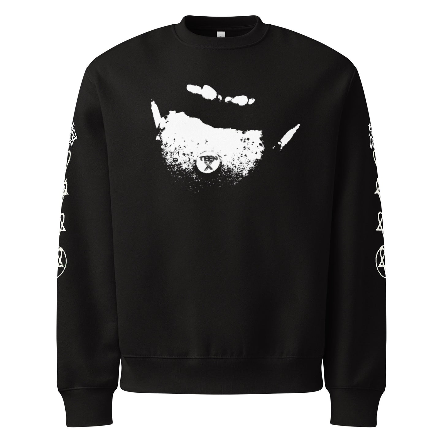 unisex oversized heavyweight sweatshirt black front 68d81868689ad