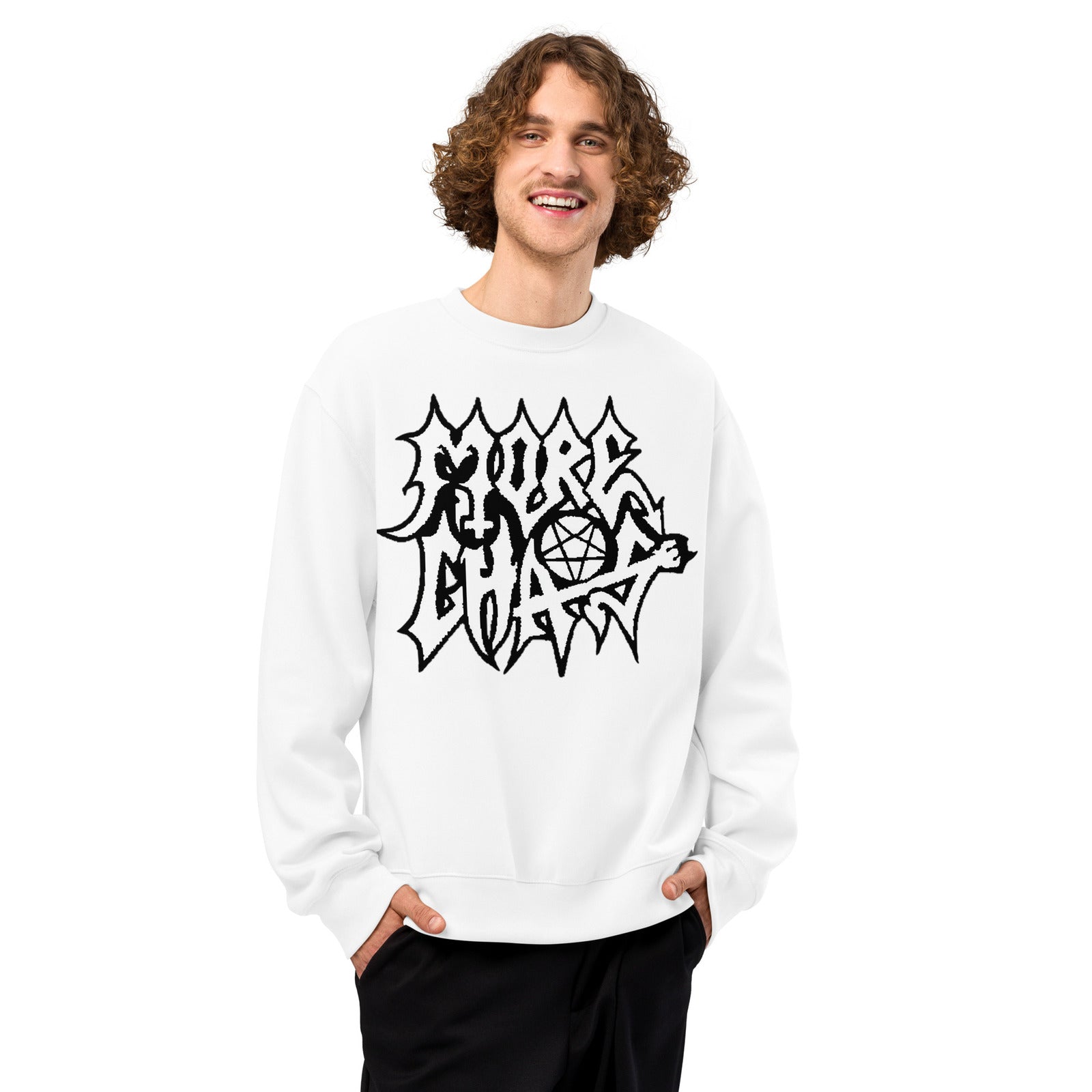 unisex oversized heavyweight sweatshirt white front 68d81a491c9c7