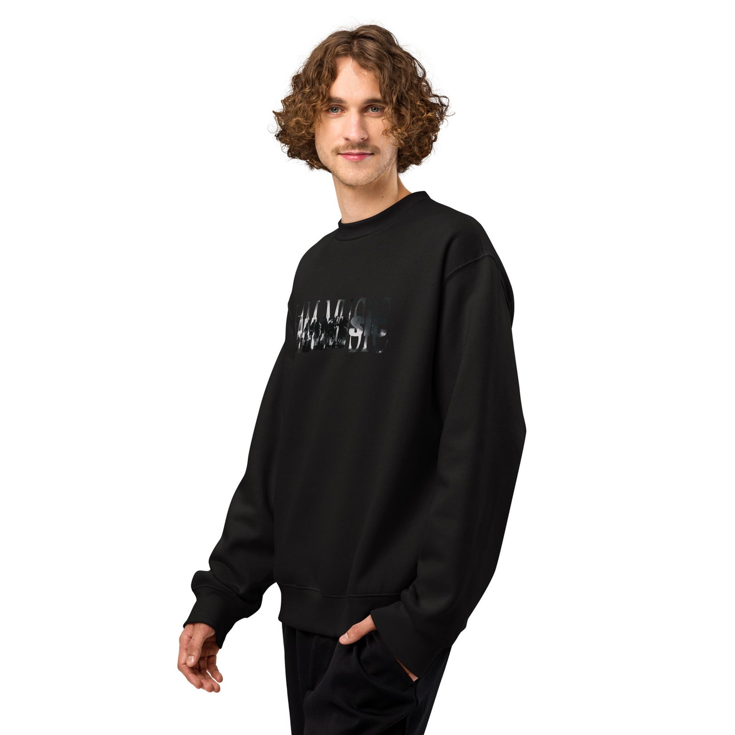 unisex oversized heavyweight sweatshirt black left front 68d81e0a751d4