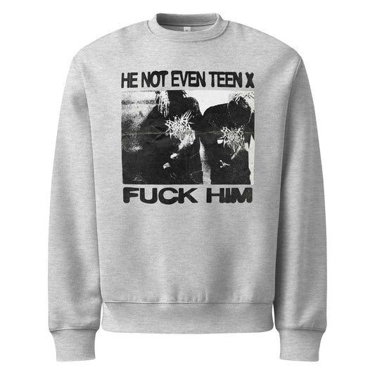 unisex oversized heavyweight sweatshirt athletic heather front 68d81fea15ebf