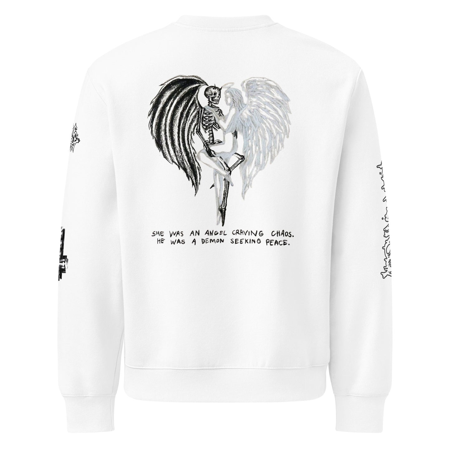 unisex oversized heavyweight sweatshirt white back 68d82a3c3b31d