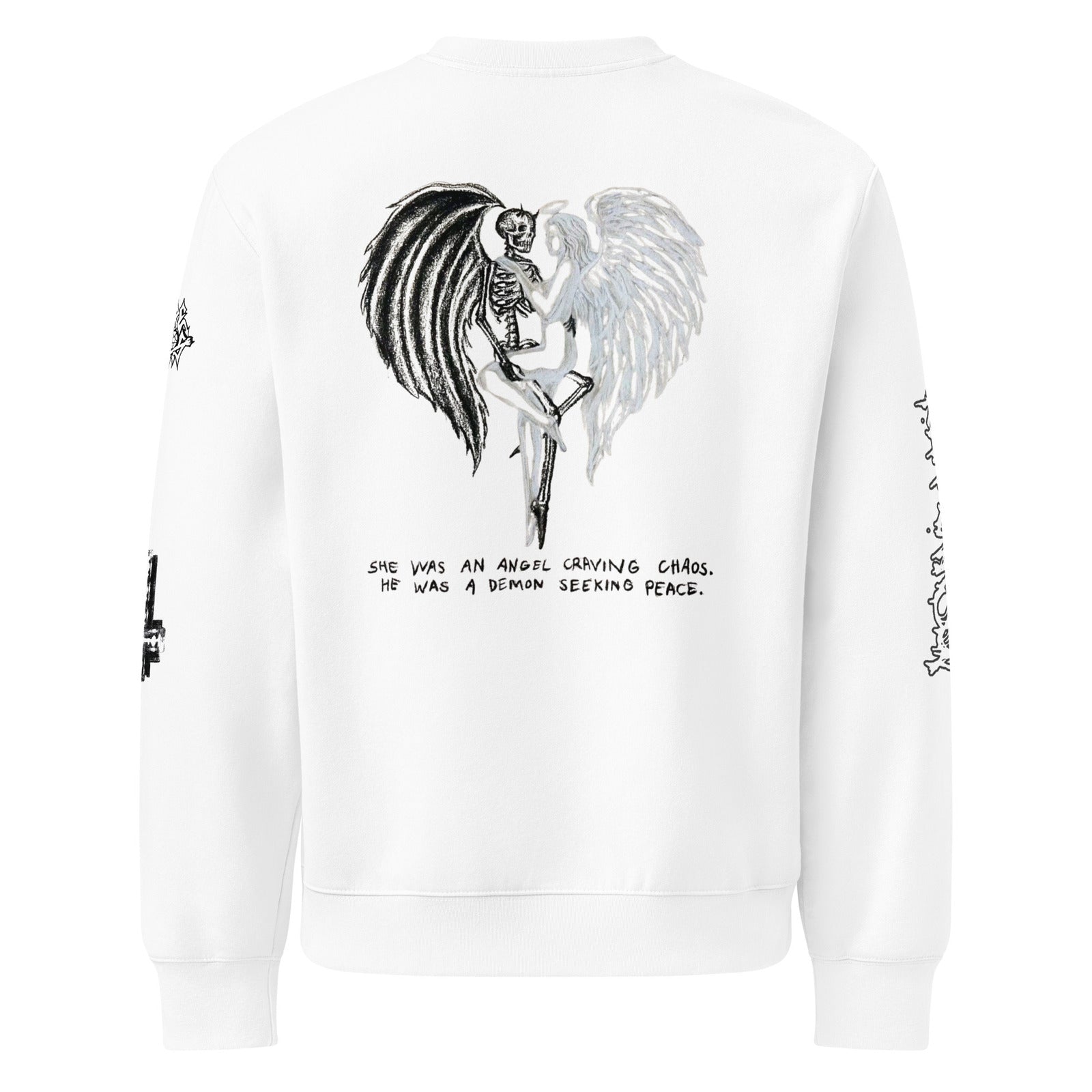 unisex oversized heavyweight sweatshirt white back 68d82a3c3b31d