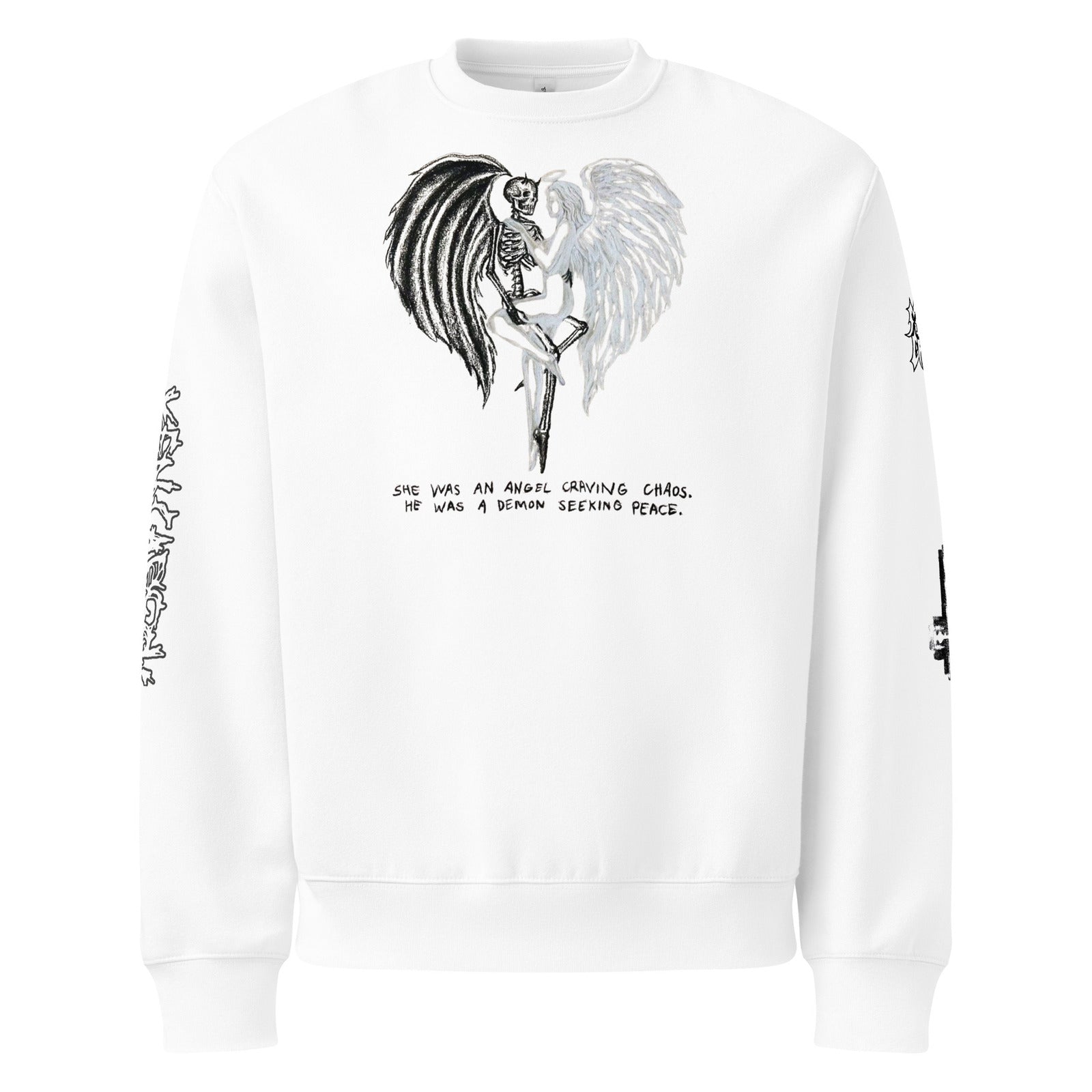 unisex oversized heavyweight sweatshirt white front 68d82a3c3a4ab