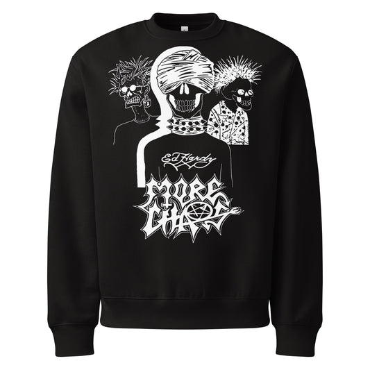 unisex oversized heavyweight sweatshirt black front 68d82de3f3966