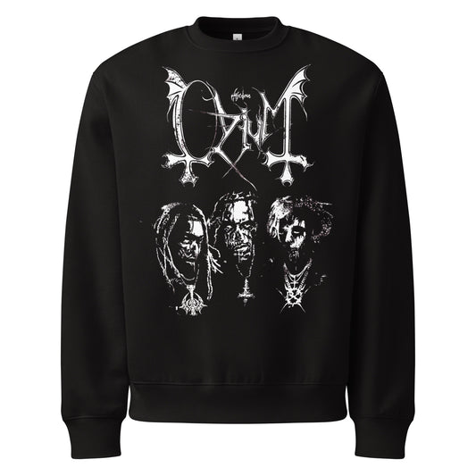 unisex oversized heavyweight sweatshirt black front 68d830856b56d