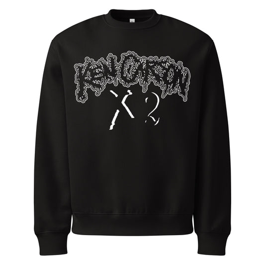 unisex oversized heavyweight sweatshirt black front 68d9051b31c6b