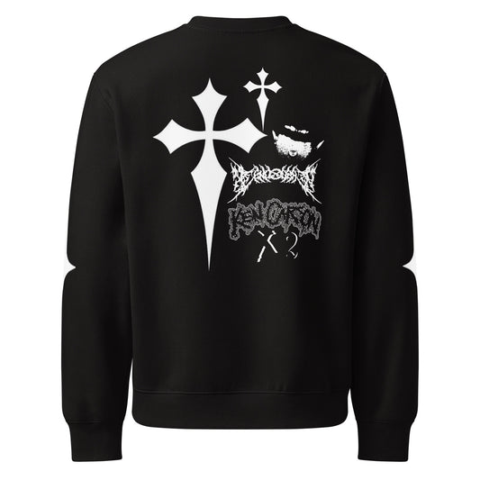 unisex oversized heavyweight sweatshirt black back 68d9062e8c59f