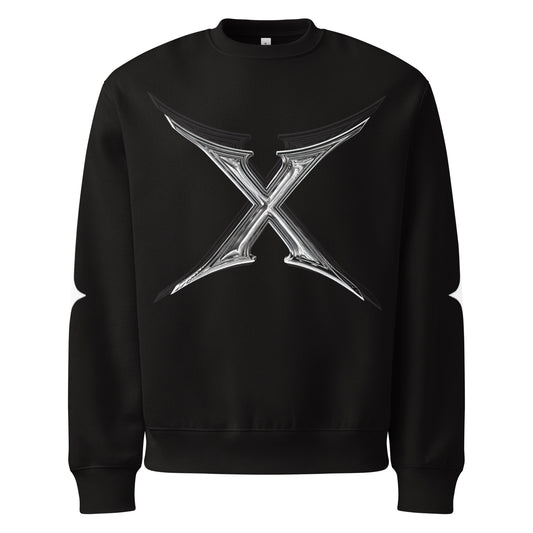 unisex oversized heavyweight sweatshirt black front 68d9062e8a3f4