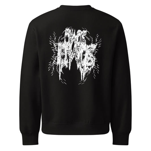 unisex oversized heavyweight sweatshirt black back 68d9194d60eac