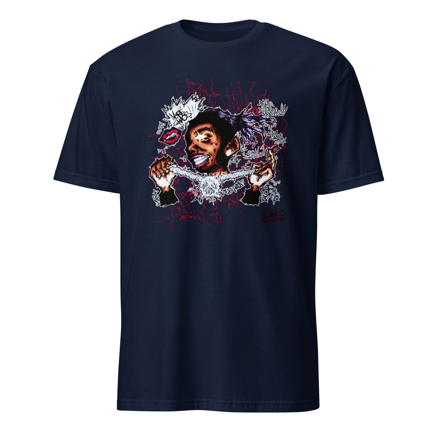 unisex basic softstyle t shirt navy front 68d98e6ab8488