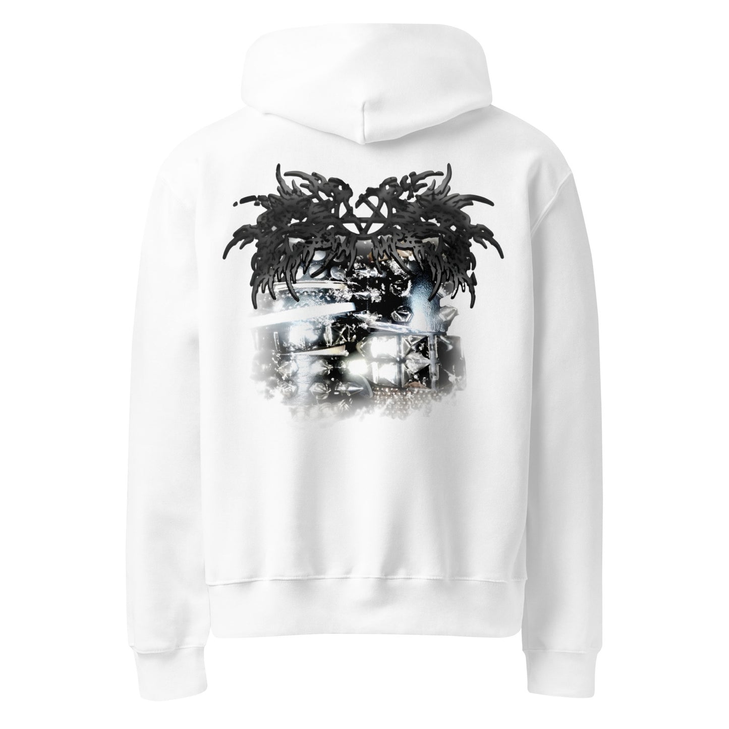 unisex oversized heavyweight hoodie white back 68da32bcdbad4