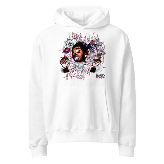 unisex oversized heavyweight hoodie white front 68da334ee0bd0