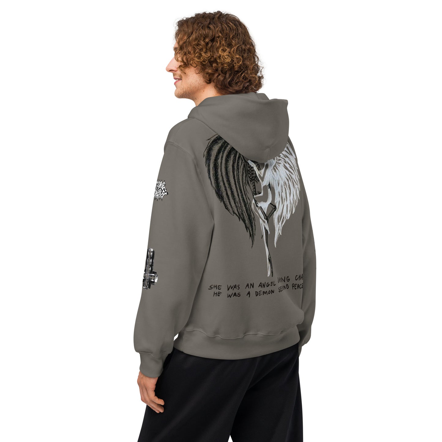 unisex oversized heavyweight hoodie asphalt back 68da37be87d77