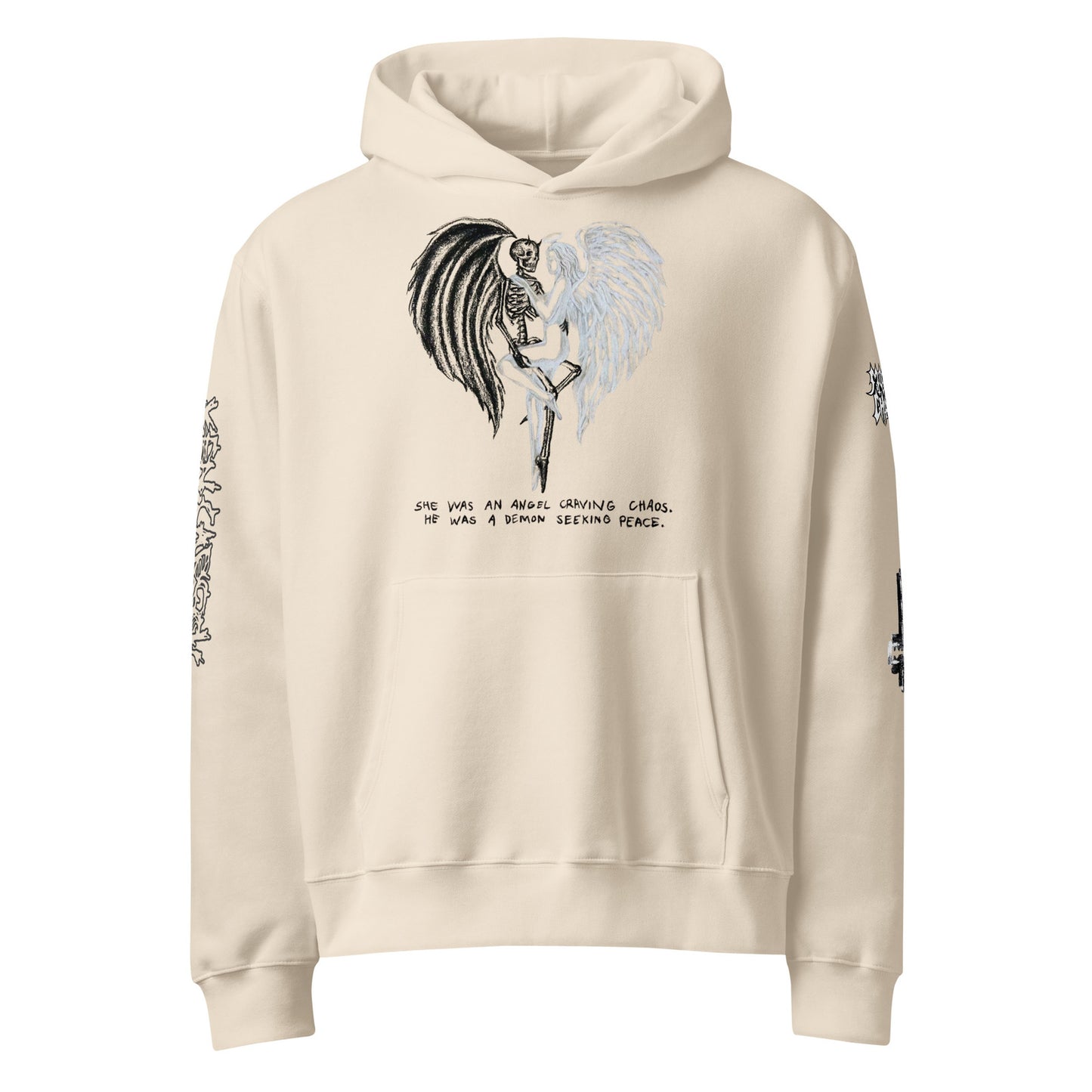 unisex oversized heavyweight hoodie dust front 68da37be832e7