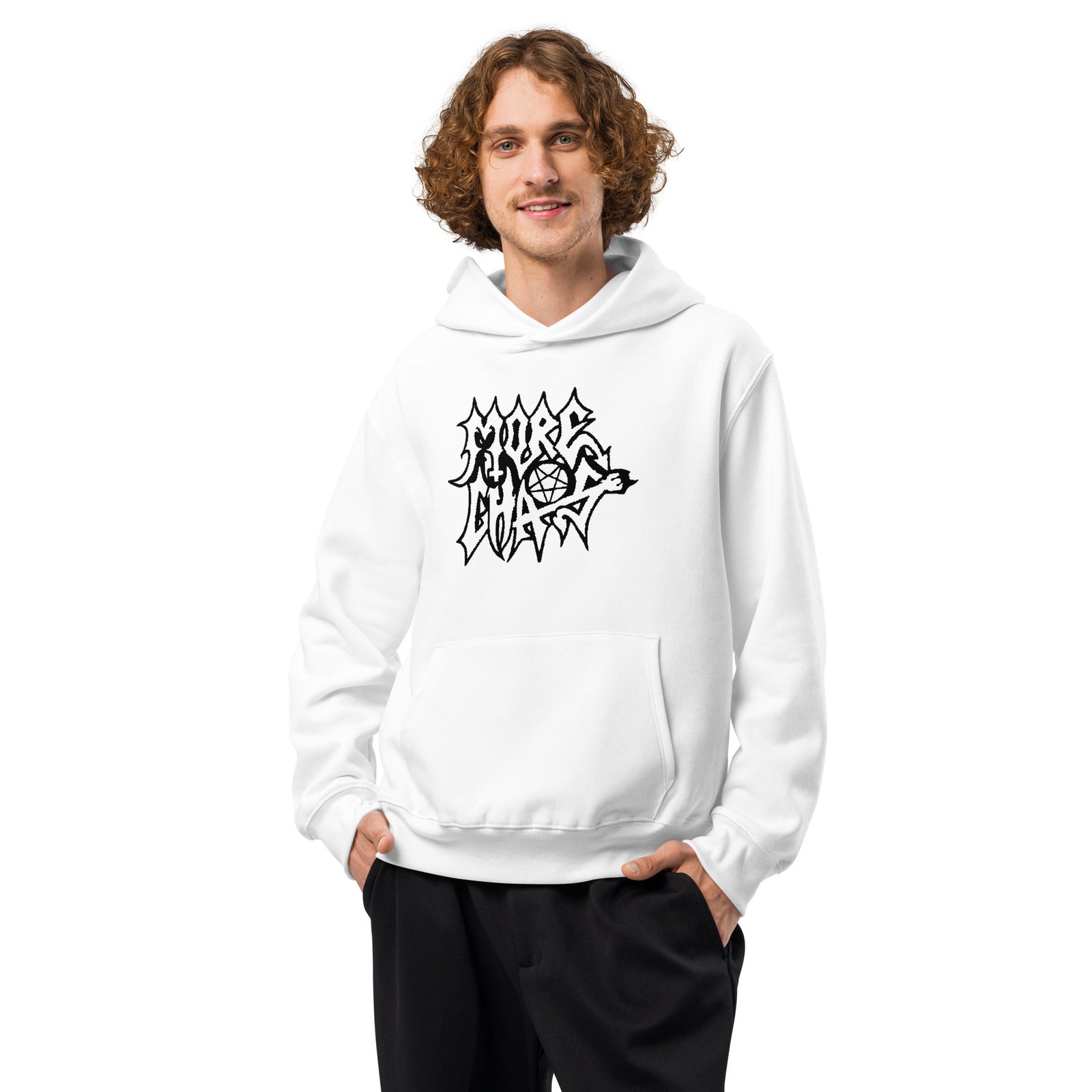 ken carson more chaos cross style oversized hoodie 1